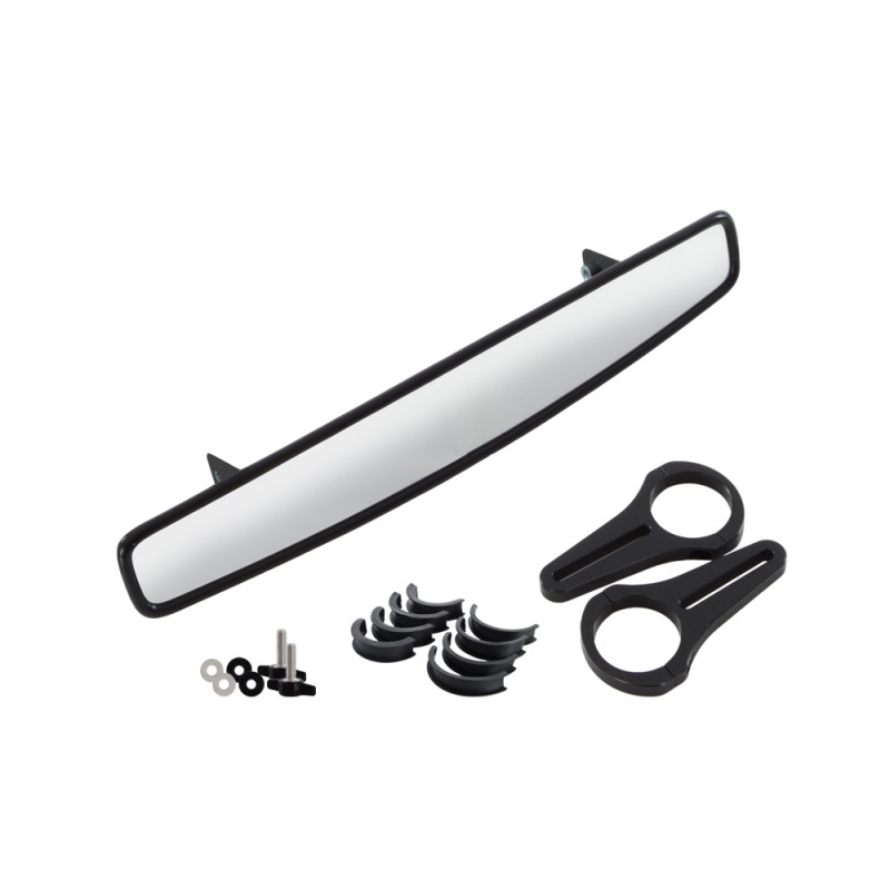 BG Racing Wide Angle Rear View Mirror Kit with Standard Brackets